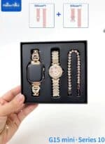 ⁦ساعة Haino Teko G15 Mini Series 10 الذكية مع أساور كريستال متعددة⁩ - الصورة ⁦2⁩