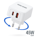 رأس شاحن سريع 45 وات Triple Seven GaN