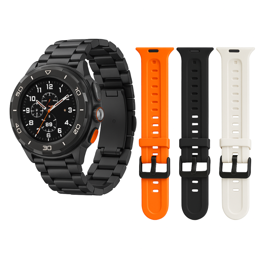 ساعة ذكية Smart Watch مقاومة للماء 3 أساور متعددة موديل WATCH7 Ultra