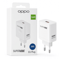 رأس شاحن OPPO SuperVOOC بقدرة 100W بتقنية GaN – موديل EU Plug